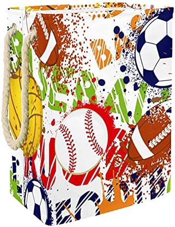 Színes Baseball, Foci Rögbi Kosárban Tároló Zsák Beépített Bélés, Levehető Zárójelben Összecsukható Szennyesben a Játékok, Ruházat Szervezet