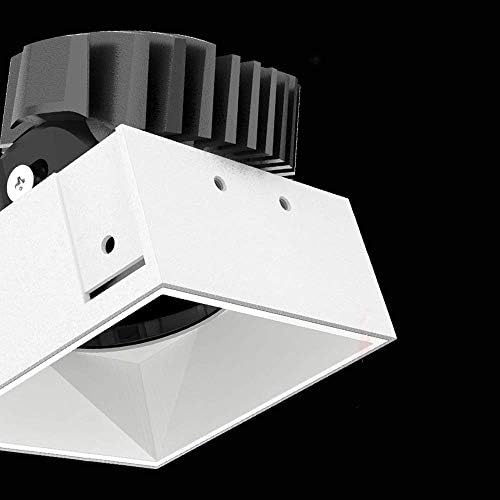 OKLUCK Ultra-Vékony 9W Fehér Keret nélküli 3000K, Meleg Fény, LED Beépített Spotlámpa Kreatív Téren Nagy Fényerő CRI90 LED Süllyesztett