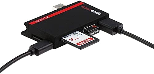 Navitech 2 az 1-ben Laptop/Tablet USB 3.0/2.0 HUB Adapter/Micro USB Bemenet SD/Micro SD Kártya Olvasó Kompatibilis az ASUS VivoBook
