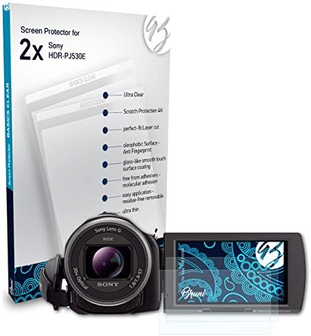 Bruni képernyővédő fólia Kompatibilis Sony HDR-PJ530E Védő Fólia, Crystal Clear Védő Fólia (2X)