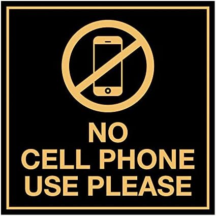 A jelek ByLITA Téren Nincs mobiltelefon Használata Kérjük, Jelentkezzen ragasztószalaggal, Tartók Bármilyen Felületen, időjárásálló,