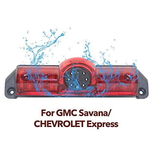 Éjjellátó 3. féklámpa Hátrameneti Biztonsági Kamera + 7.0 inch TFT Kijelző a GMC Savana Chevrolet Explorer Chevy Express 1500 2500 3500 Van