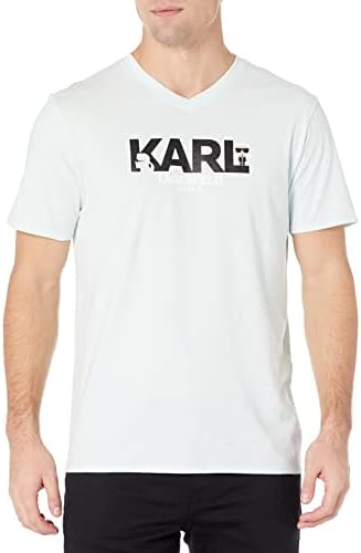 Karl Lagerfeld Párizs Férfi Karl Profil V-Nyakú Póló