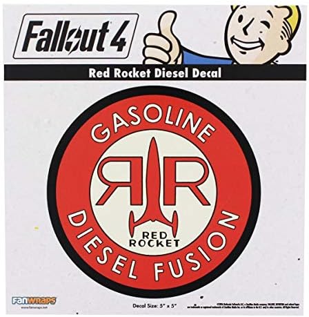 Fallout 4 Piros Rakéta Dízel Matrica