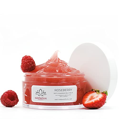 Sweetsation Terápia / YUNASENCE roseberry-t Lágy Tisztító Gelly Balzsam, Phytoaromatic Balzsam-a-Tej Bőr Tisztító 3oz