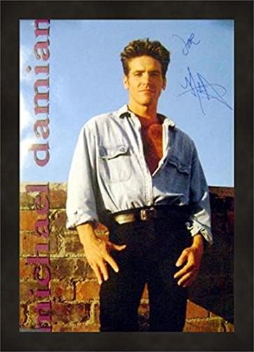 Michael Damian dedikált kézzel aláírt bekeretezett poszter méret 22x34 Színész Danny Romalotti Fiatal Nyugtalan - TV-Plakátok