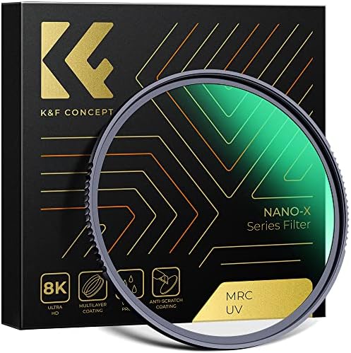 A K&F Koncepció 67mm MC UV Védelem Szűrő 28 többrétegű Bevonat HD/Hidrofób/karcálló Ultra-Slim UV Szűrő 67mm Kamera Lencse (Nano-X Sorozat)
