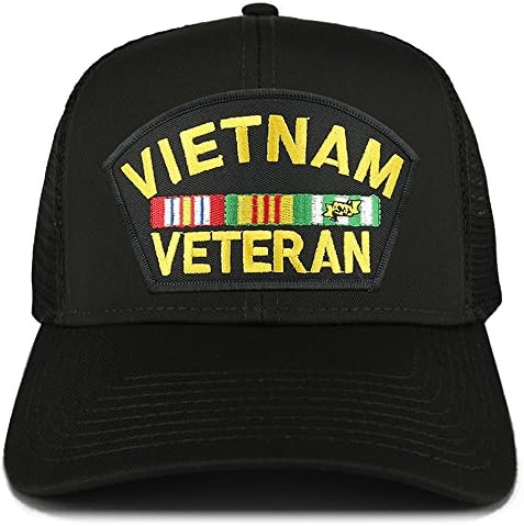 Armycrew XXL Túlméretes Vietnami Veterán Nagy Patch Háló Vissza Cap Trucker
