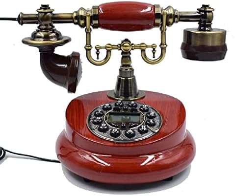LHLLHL Antik Vezetékes Vezetékes Telefon, Gyanta Rögzített Digitális Retro Telefon Gombot, Tárcsázza a Klasszikus, Dekoratív