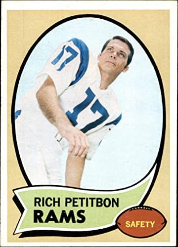 1970 Topps 203 Richie Petitbon Los Angeles Rams (Foci Kártya) EX/MT Ram Loyola(LA)