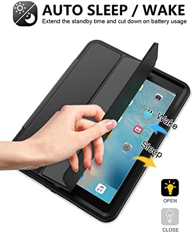 SEYMAC iPad 6./5. Generációs Esetben, Tartós, Stabil, nagy teherbírású Ütésálló Védelem Folio Stand Eset Smart Cover Auto Sleep/Wake