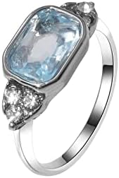 Ékszer Gyűrű Gyűrű Ég Részt Fényes, Aranyozott Ékszer Körben A Nők Kő Divat Kék Gyűrűk Gyűrű Tini