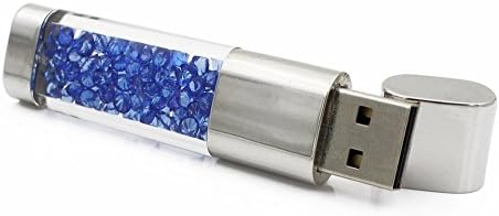 WooTeck 64 gb-os Ékszer Kristály USB pendrive,Nagy Sebességű pendrive,Kék