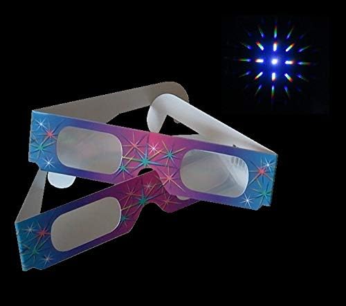 Tűzijáték Optikai Szemüveg - 50 Starburst Hatás Optikai Szemüveg Plus1 Szivárvány Szívek Hatás Optikai Szemüveg