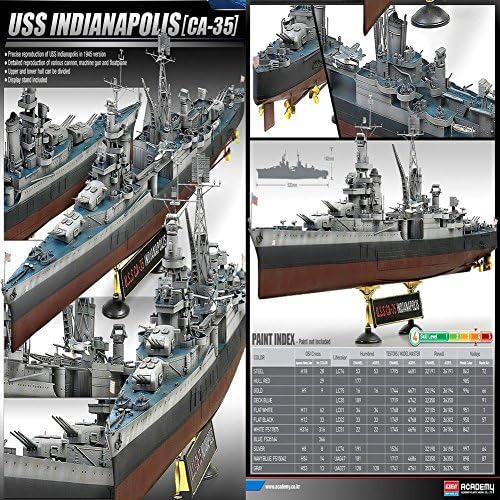 Akadémiai Modellek 14107 1/350 14107 USS Indianapolis CA35