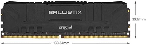 Crucial Ballistix MAX 5100 MHz DDR4 DRAM-Asztali Játék Memória 16GB Kit (8GBx2) CL19 BLM2K8G51C19U4B (Fekete)