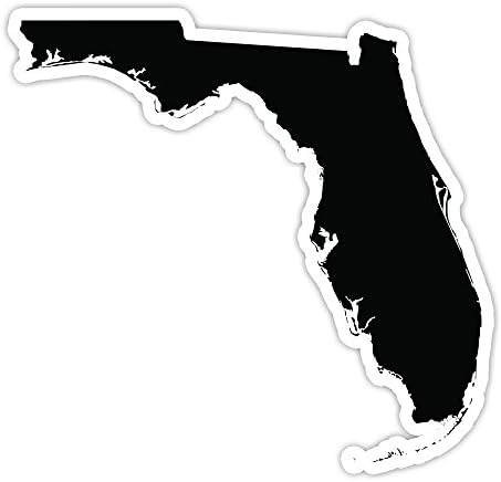 Floridai Állami Fekete Autó Matrica Vinyl Matrica - Vinyl Matrica - Kocsi, Autó, Laptop, Dekoráció, Az Ablak Vinyl Matrica (2,5 Hüvelyk)