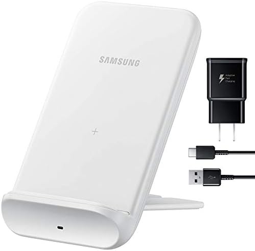 Samsung Hivatalos 2020 9W Kabrió Vezeték nélküli Gyors Töltés Állvány | Pad vagy Állni Pozíció (Fehér)
