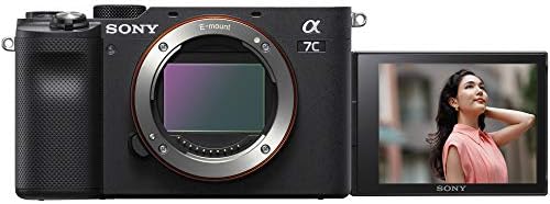 Sony a7C Full Frame tükör nélküli Fényképezőgép Sony FE 24mm F2.8 G Kompakt Objektív SEL24F28G Fekete ILCE7C/B Csomag Deco
