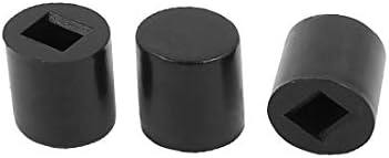 Új Lon0167 10 Db 3 x 2 x 6mm Fekete Műanyag Sapkát Nyomógomb Tapintható Switch(10 Stück 3 x 2 x 6mm schwarze Kunststoffkappe
